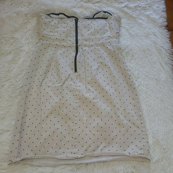 Volcom strapless polka-dot mini dress Juniors Size 5 - Picture 7 of 8